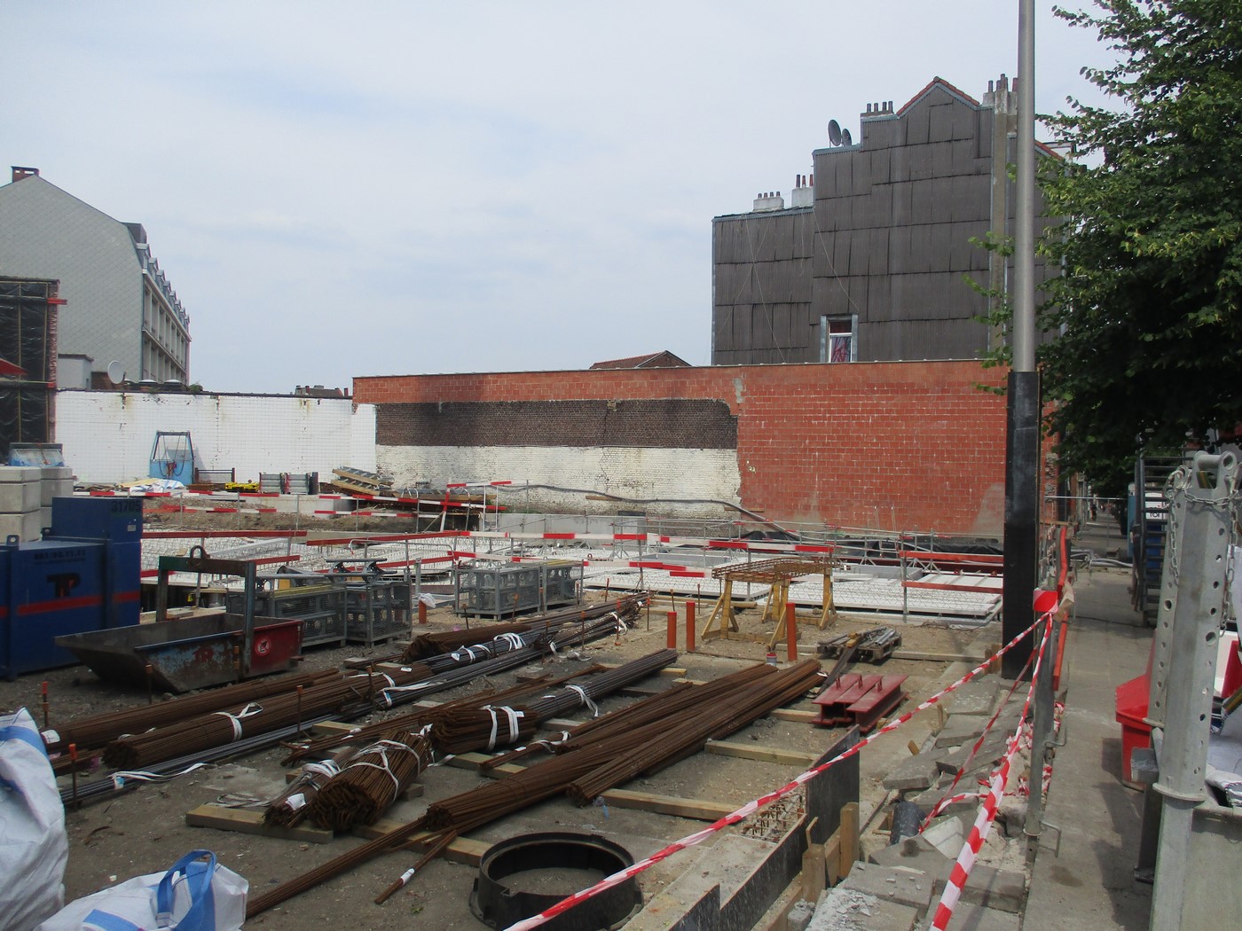 Vue du chantier le 19 juillet